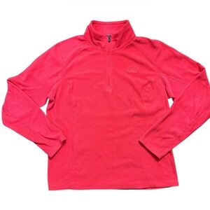 The North Face Women’s Hot Pink Fleece 3/4 Zip Pullover Sweatshirt Size Large